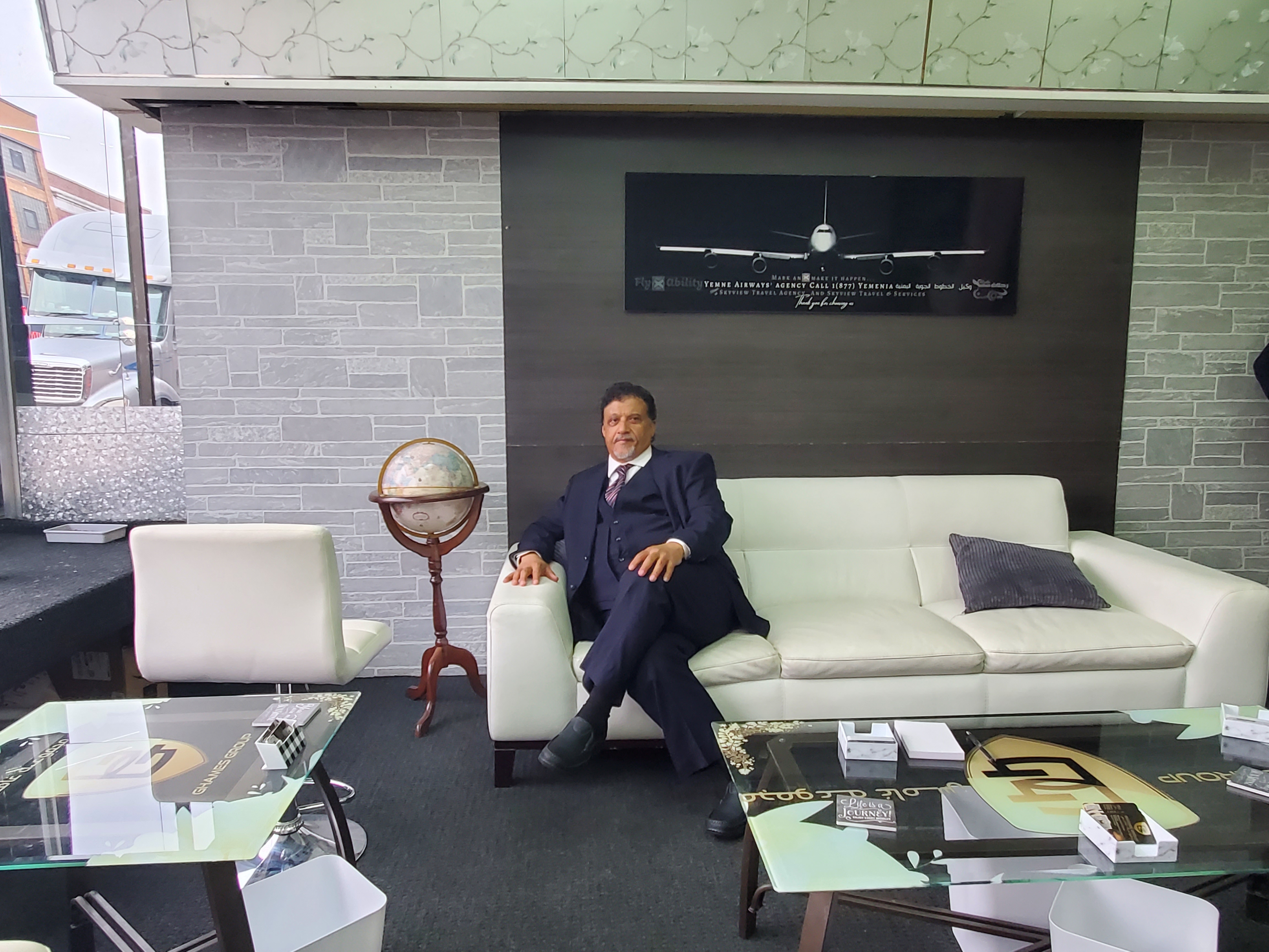 Mohammad Ghames at the new FlyXability office on Joseph Campau, Hamtramck